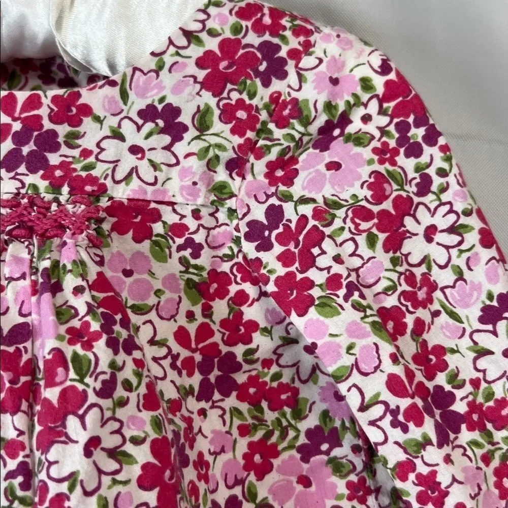 GAP Baby Floral peasant tunic dress long sleeves size 3-6 months